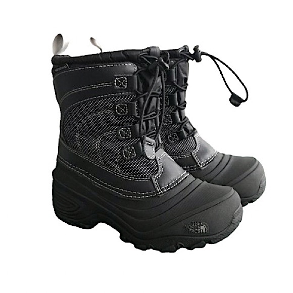 The North Face Youth Alpenglow IV Winter Boots - TNF Black & Grey, Kids Size 13 - Picture 11 of 12